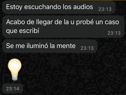 Mensaje real de un alumno de Memoria Exponencial — testimonio 4